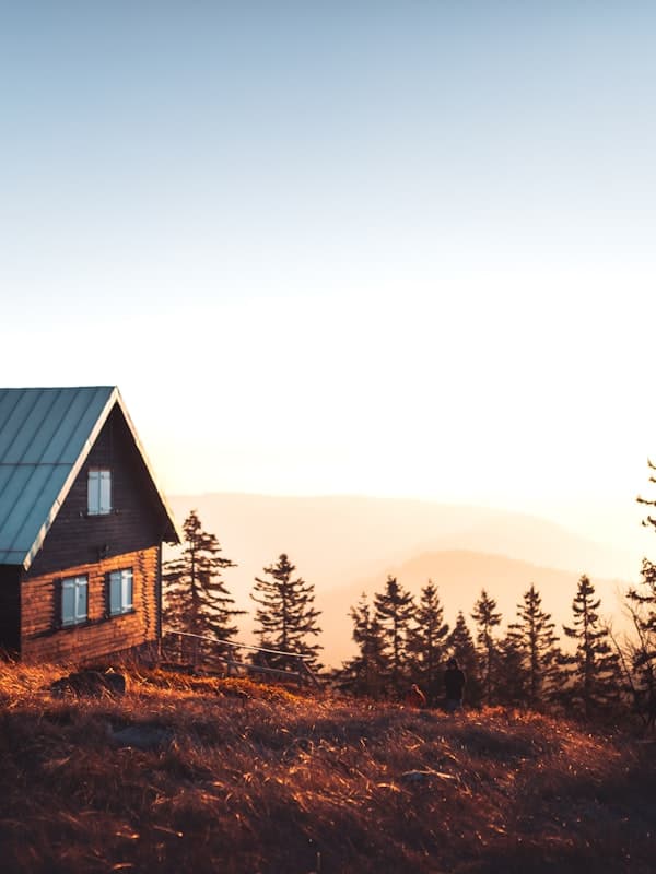 Chalé na montanha com lareira